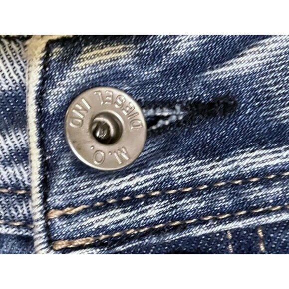 Y2K Diesel Mens Zatiny Selvedge Jeans 30x32 Fits 32x30 Boot Cut 8AT Wash italy - Picture 6 of 16